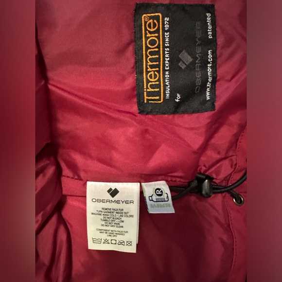 Obermeyer Tuscany II Insulated Jacket, Cranberry, Sz 4 - Picture 10 of 16